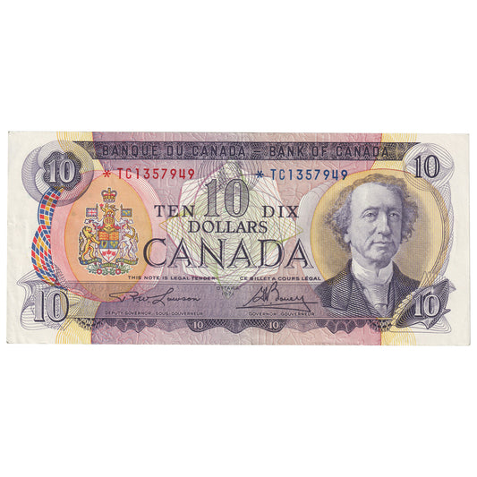 BC-49cA 1971 Canada $10 Lawson-Bouey, *TC, VF-EF