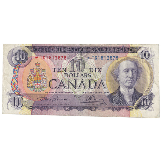 BC-49cA 1971 Canada $10 Lawson-Bouey, *TC, F-VF
