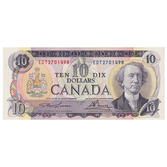 BC-49c-i 1971 Canada $10 Lawson-Bouey, EDT, CUNC