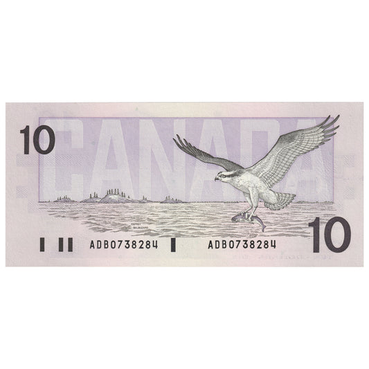 BC-57a 1989 Canada $10 Thiessen-Crow, ADB, UNC