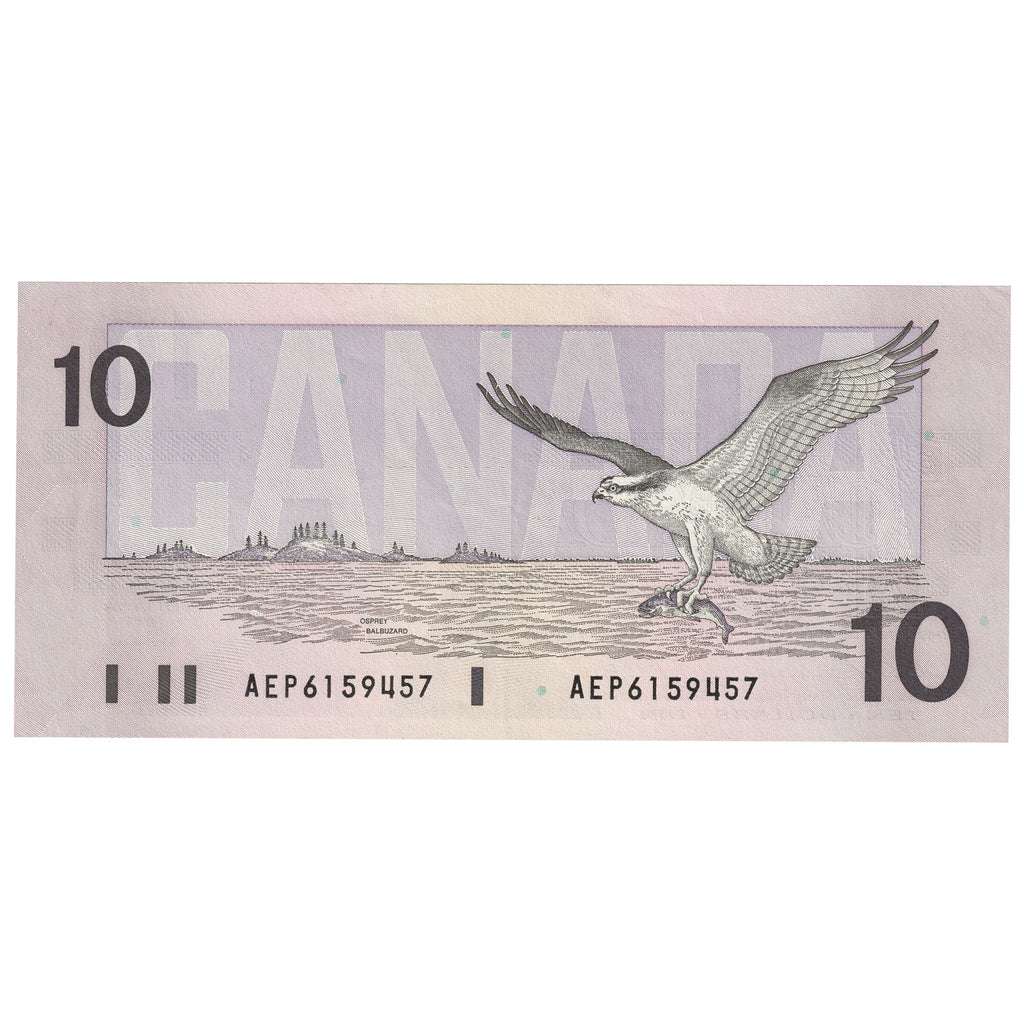 BC-57a 1989 Canada $10 Thiessen-Crow, AEP, AU