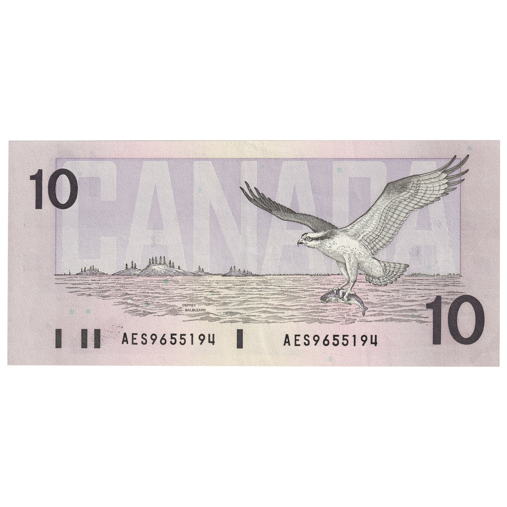BC-57a 1989 Canada $10 Thiessen-Crow, AES, AU