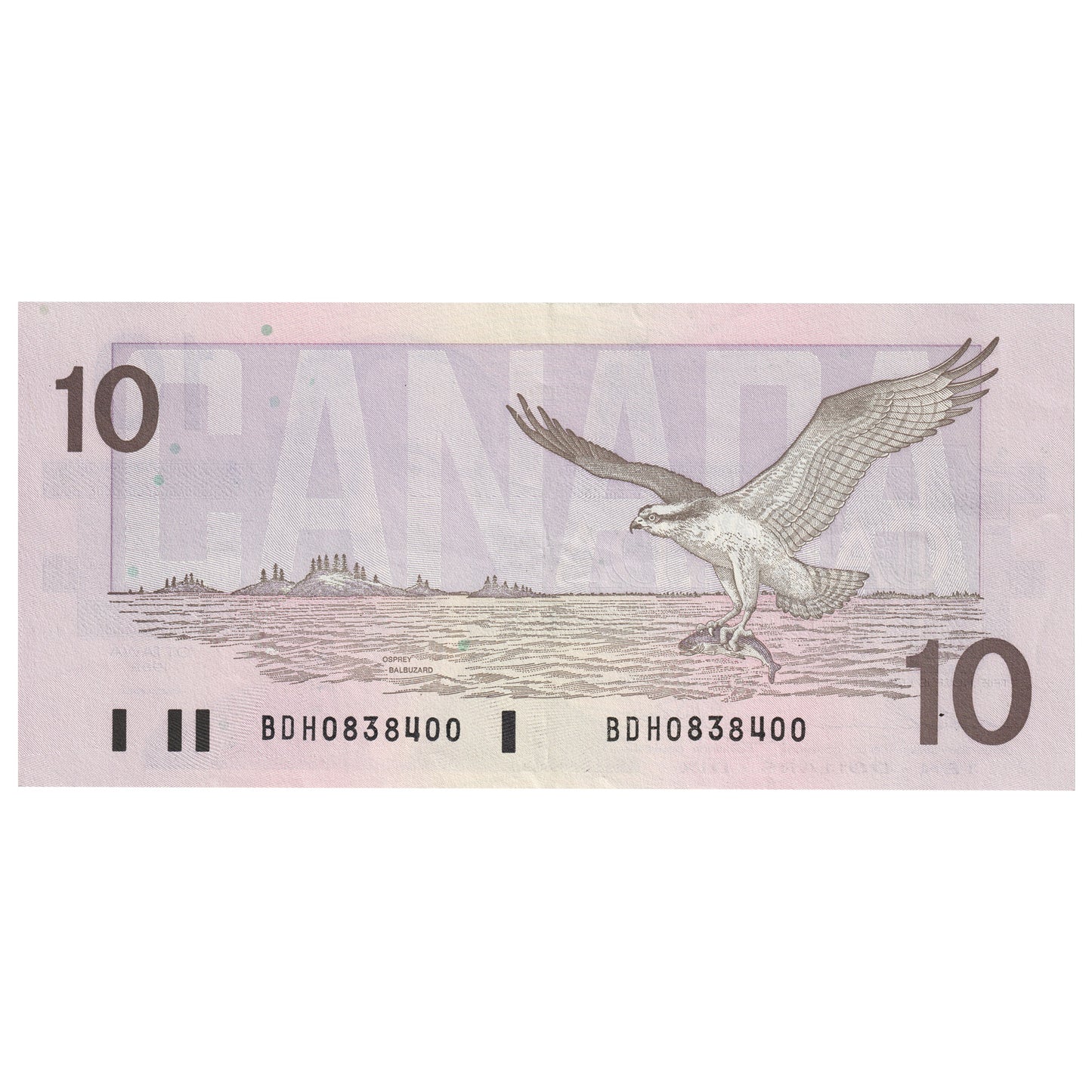 Bc-57a 1989 Canada $10 Thiessen-Crow, BDH, EF