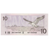 BC-57b 1989 Canada $10 Bonin-Thiessen, BDY, AU-UNC (AU55)