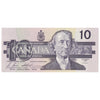 BC-57b 1989 Canada $10 Bonin-Thiessen, BDY, AU-UNC (AU55)