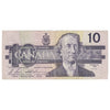 BC-57bA 1989 Canada $10 Bonin-Thiessen, ATX, Circulated