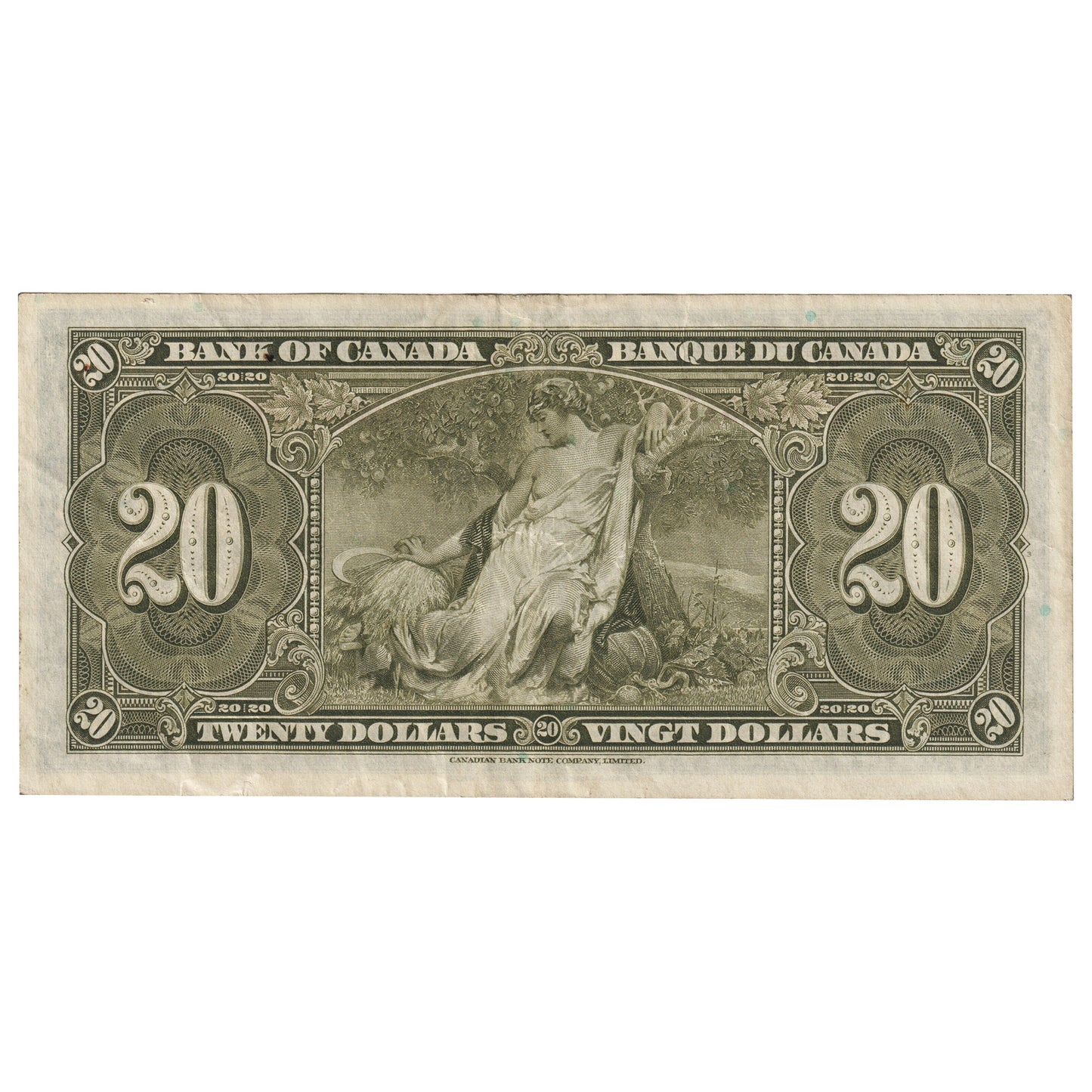 BC-25b 1937 Canada $20 Gordon-Towers, C/E, EF-AU