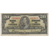 BC-25c 1937 Canada $20 Coyne-Towers, H/E, Circulated