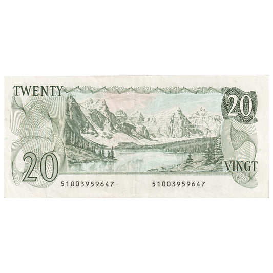 BC-54bA 1979 Canada $20 Crow-Bouey, 510, Steel Engraved, EF