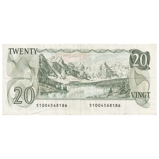 BC-54bA 1979 Canada $20 Crow-Bouey, 510, Steel Engraved, VF-EF