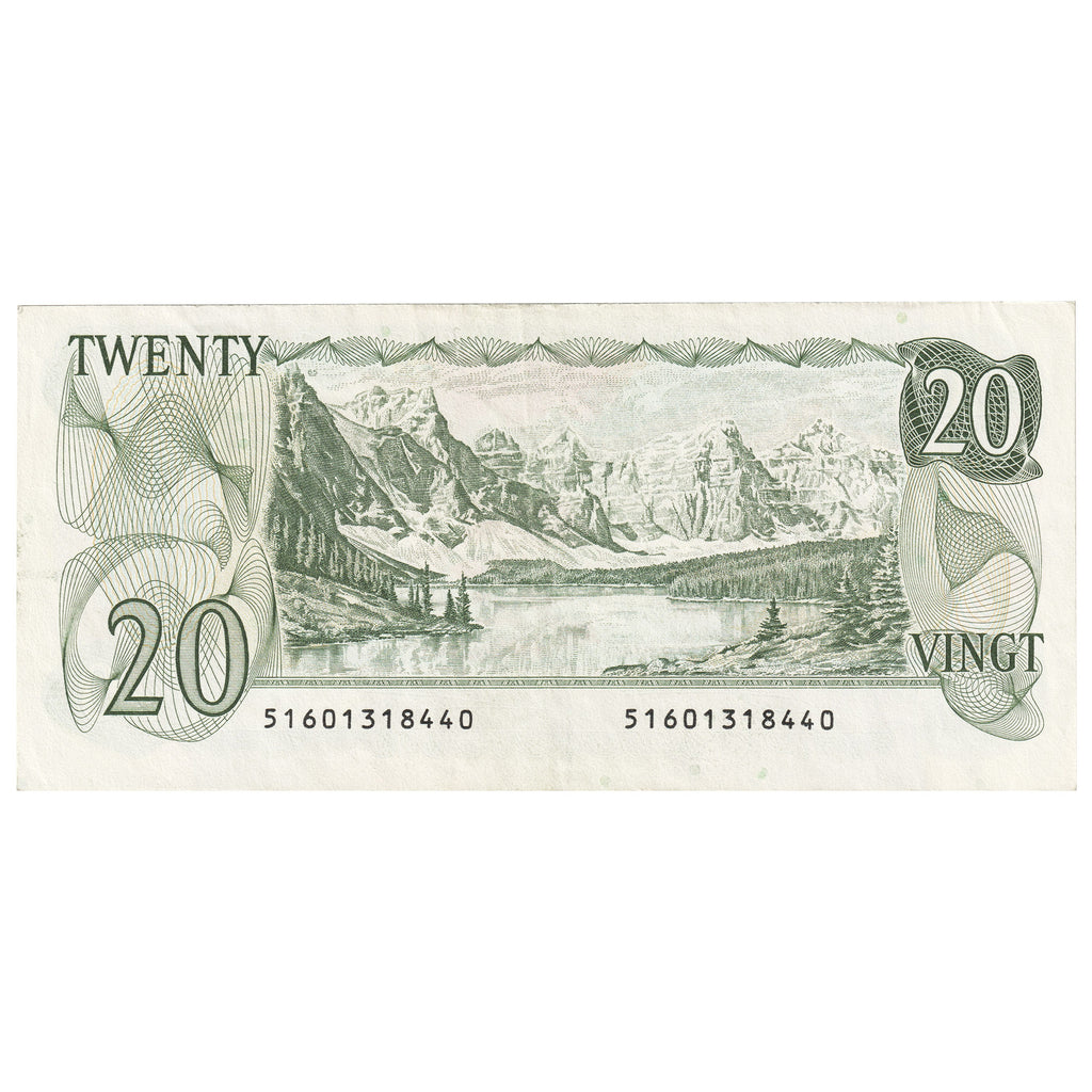 BC-54bA-i 1979 Canada $20 Crow-Bouey, 516, Steel Engraved, Extra Fine (EF40)