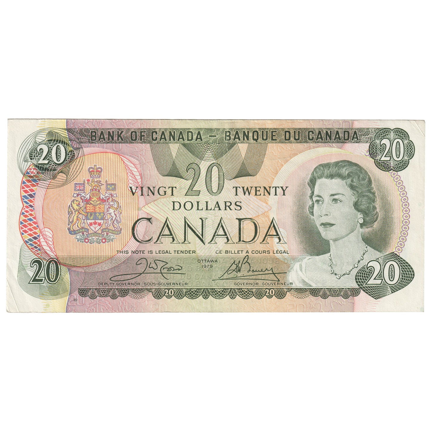 BC-54bA-i 1979 Canada $20 Crow-Bouey, 516, Steel Engraved, Extra Fine (EF40)