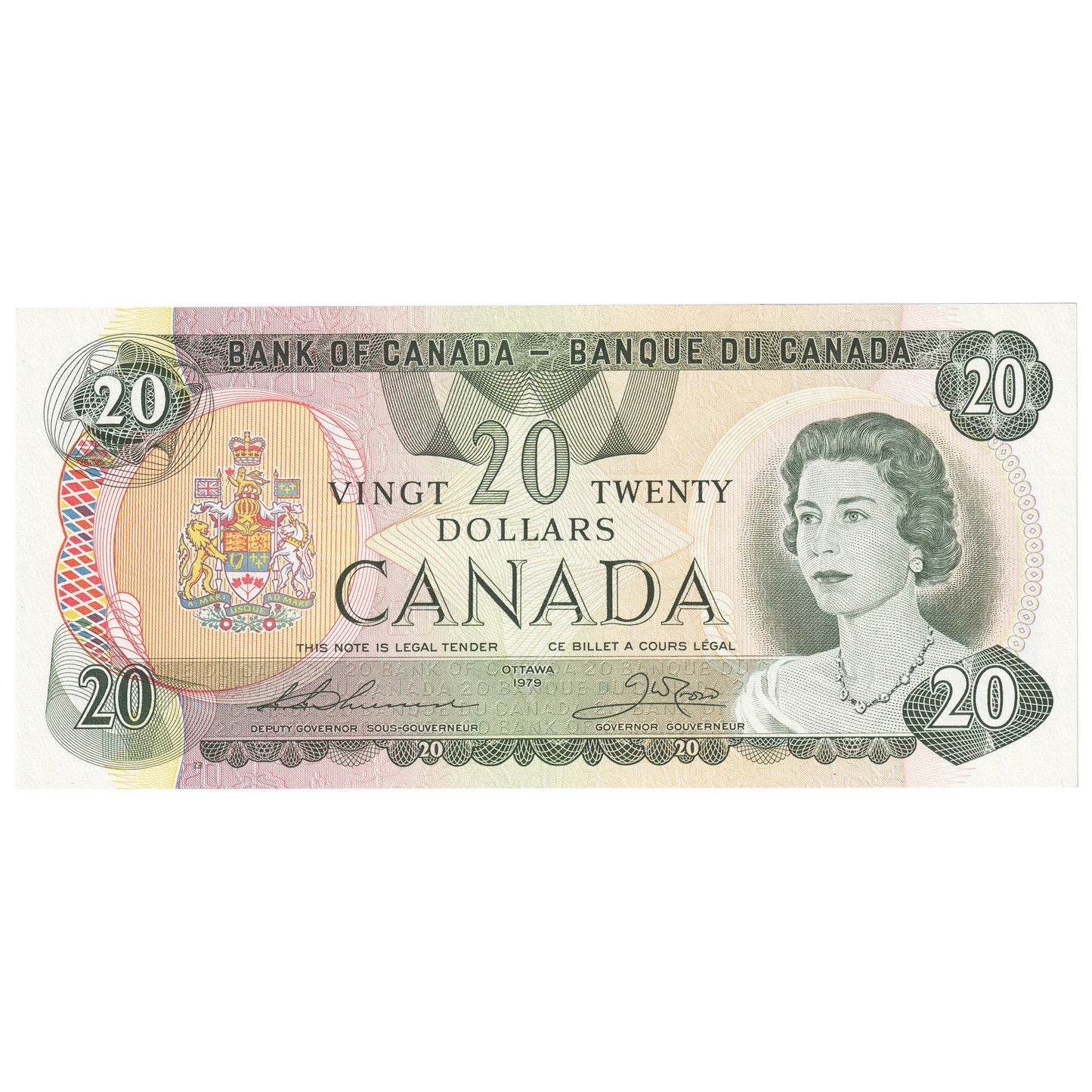 BC-54cA-i 1979 Canada $20 Thiessen-Crow, 516, Extra Fine (EF40)