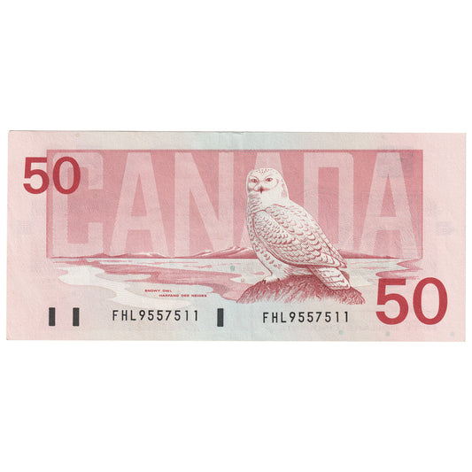 BC-59a 1988 Canada $50 Thiessen-Crow, FHL, EF-AU