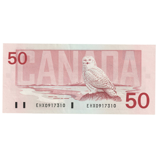 BC-59aA 1988 Canada $50 Thiessen-Crow, EHX Below 1.7M, AU
