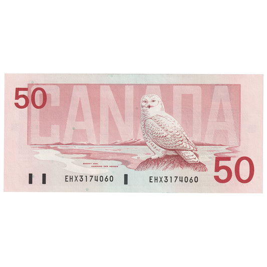 BC-59aA 1988 Canada $50 Thiessen-Crow, EHX Above 2.1M, AU-UNC