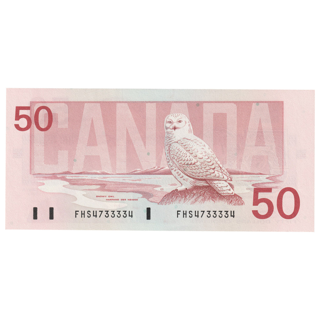 BC-59b 1988 Canada $50 Bonin-Thiessen, FHS, UNC