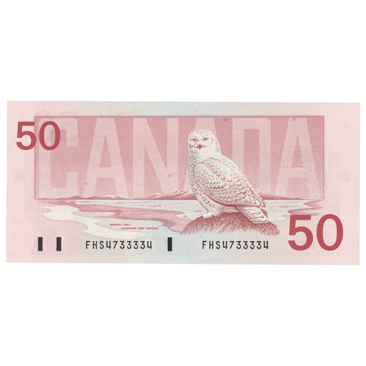 BC-59b 1988 Canada $50 Bonin-Thiessen, FHS, UNC