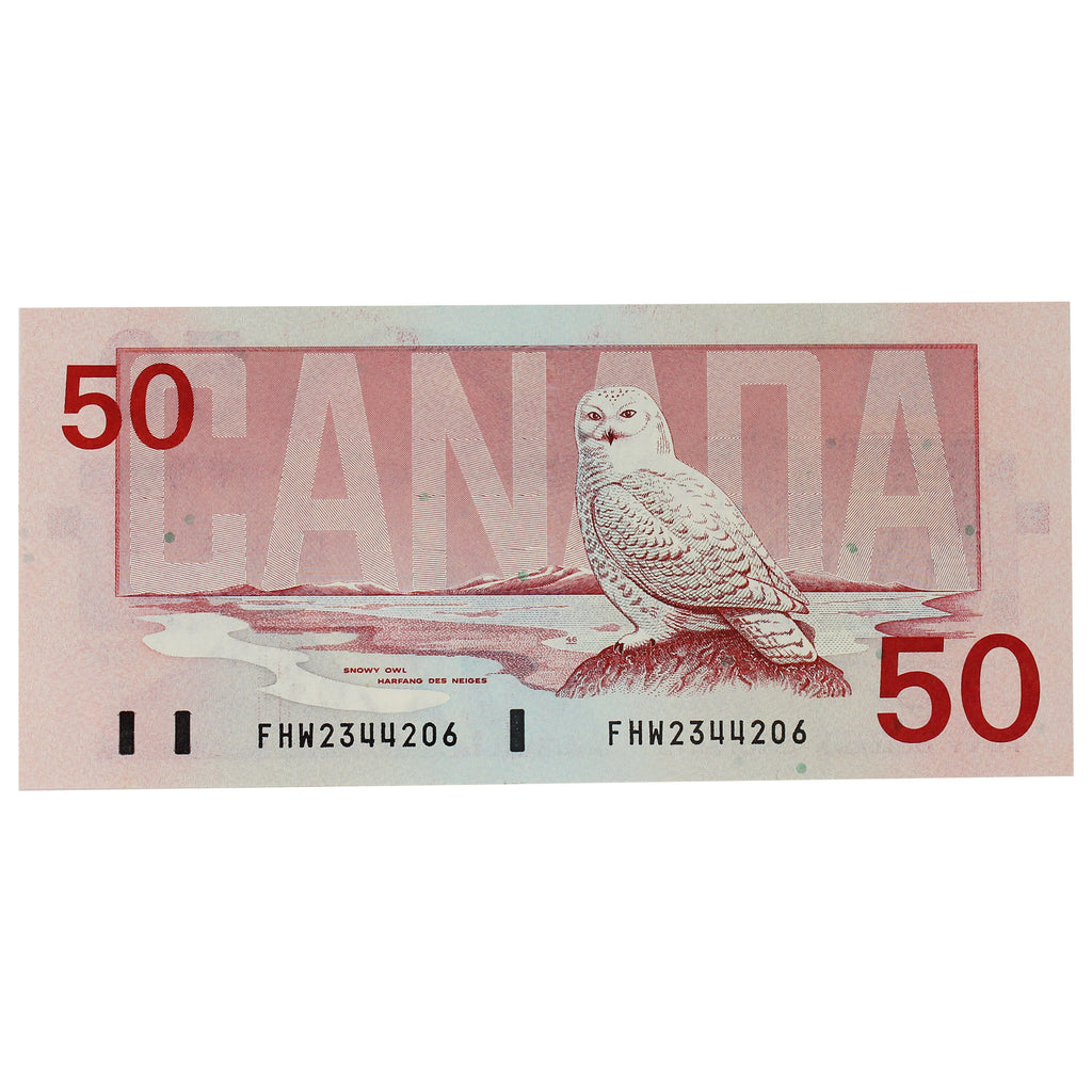 BC-59d 1988 Canada $50 Knight-Dodge, FHW, Uncirculated (MS60)