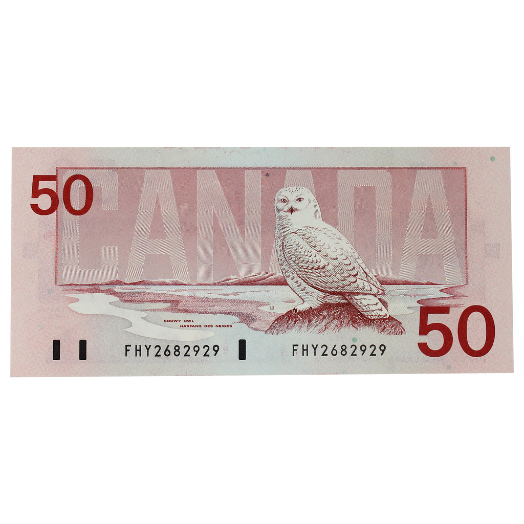 BC-59d 1988 Canada $50 Knight-Dodge, FHY, Uncirculated (MS60)