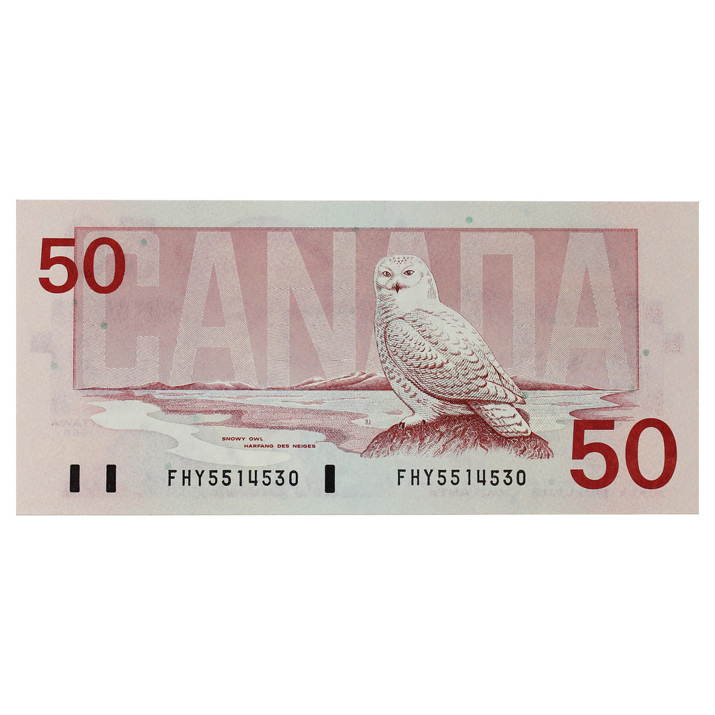 BC-59d 1988 Canada $50 Knight-Dodge, FHY, AU-UNC (AU55)
