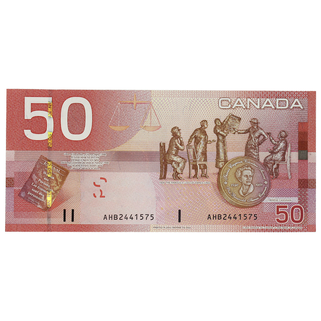 BC-65a 2004 Canada $50 Jenkins-Dodge, AHB, Circulated