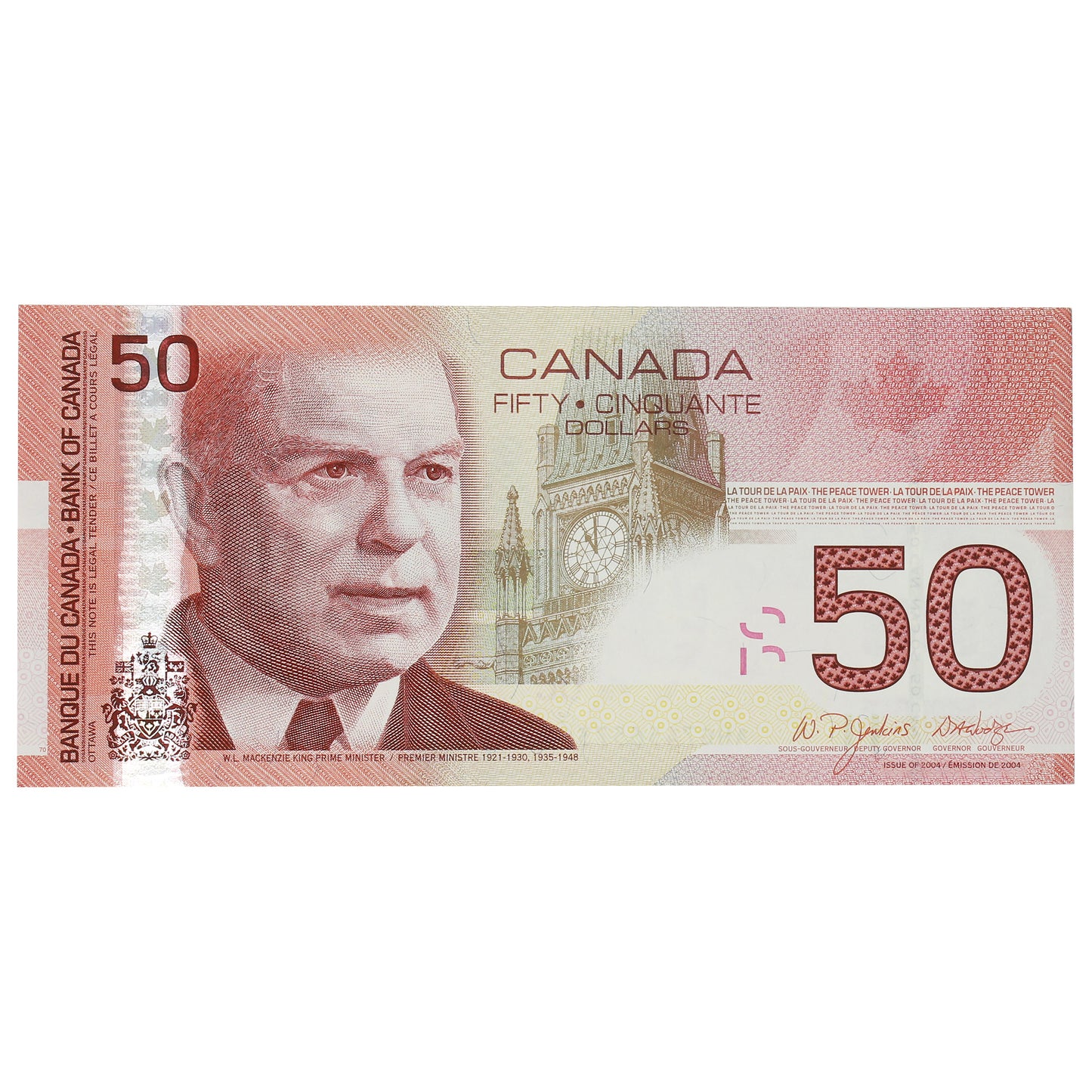 BC-65a 2004 Canada $50 Jenkins-Dodge, AHG, AU-UNC (AU55)