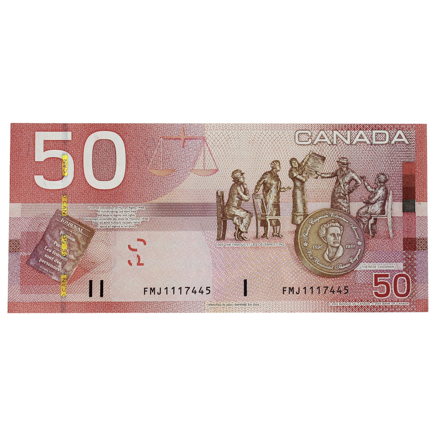BC-65a-i 2004 Canada $50 Jenkins-Dodge, FMJ, Circulated
