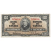 BC-27b 1937 Canada $100 Gordon-Towers, B/J, EF