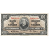 BC-27b 1937 Canada $100 Gordon-Towers, B/J, VF-EF (VF30)