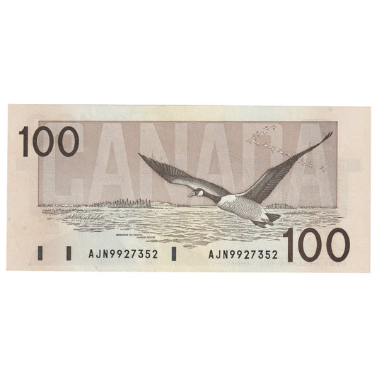 BC-60a 1988 Canada $100 Thiessen-Crow, AJN, UNC