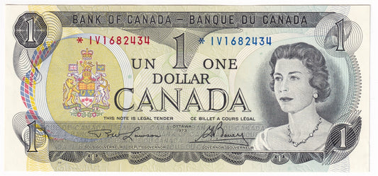 BC-46aA 1973 Canada $1 Lawson-Bouey, *IV, AU