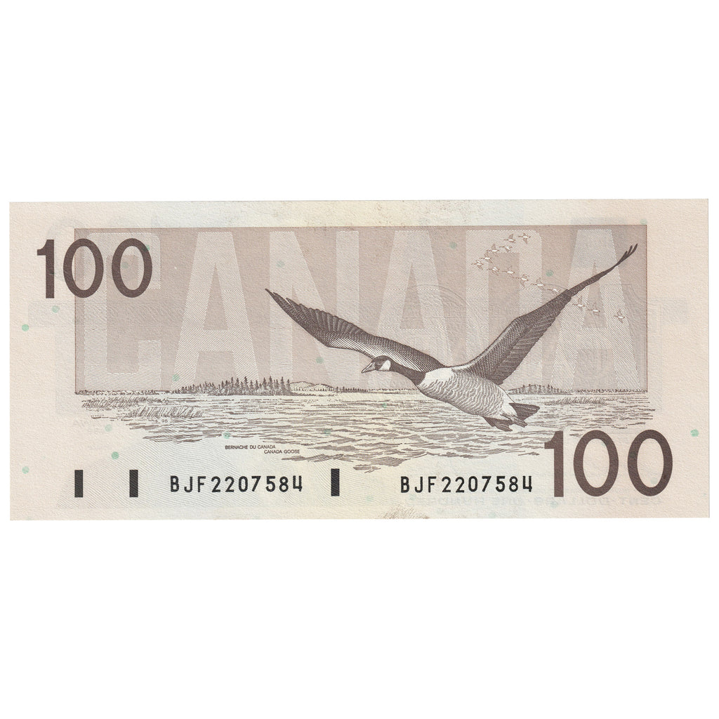 BC-60a-i 1988 Canada $100 Thiessen-Crow, BJF, UNC