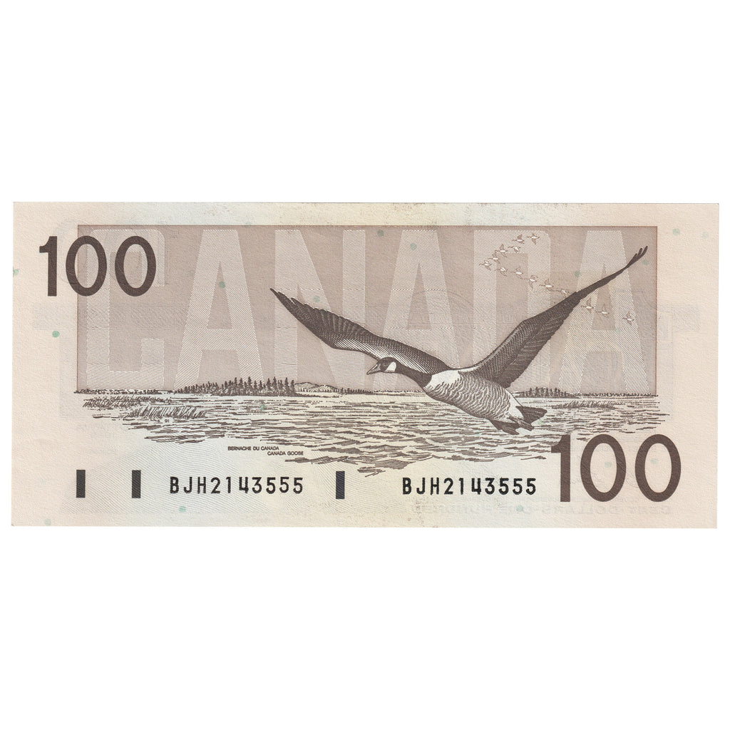 BC-60b 1988 Canada $100 Bonin-Thiessen, BJH, UNC