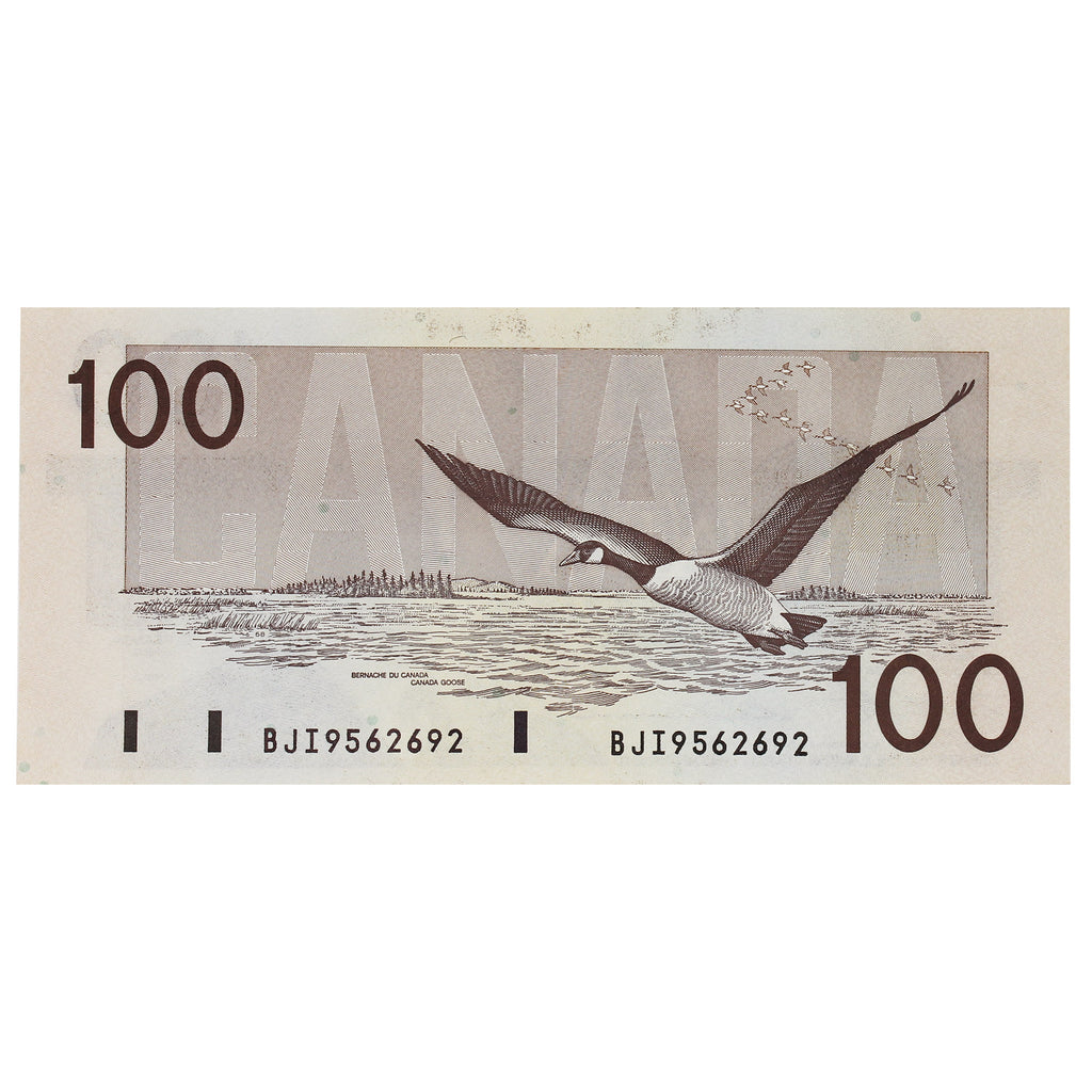 BC-60c 1988 Canada $100 Knight-Thiessen, BJI, CUNC