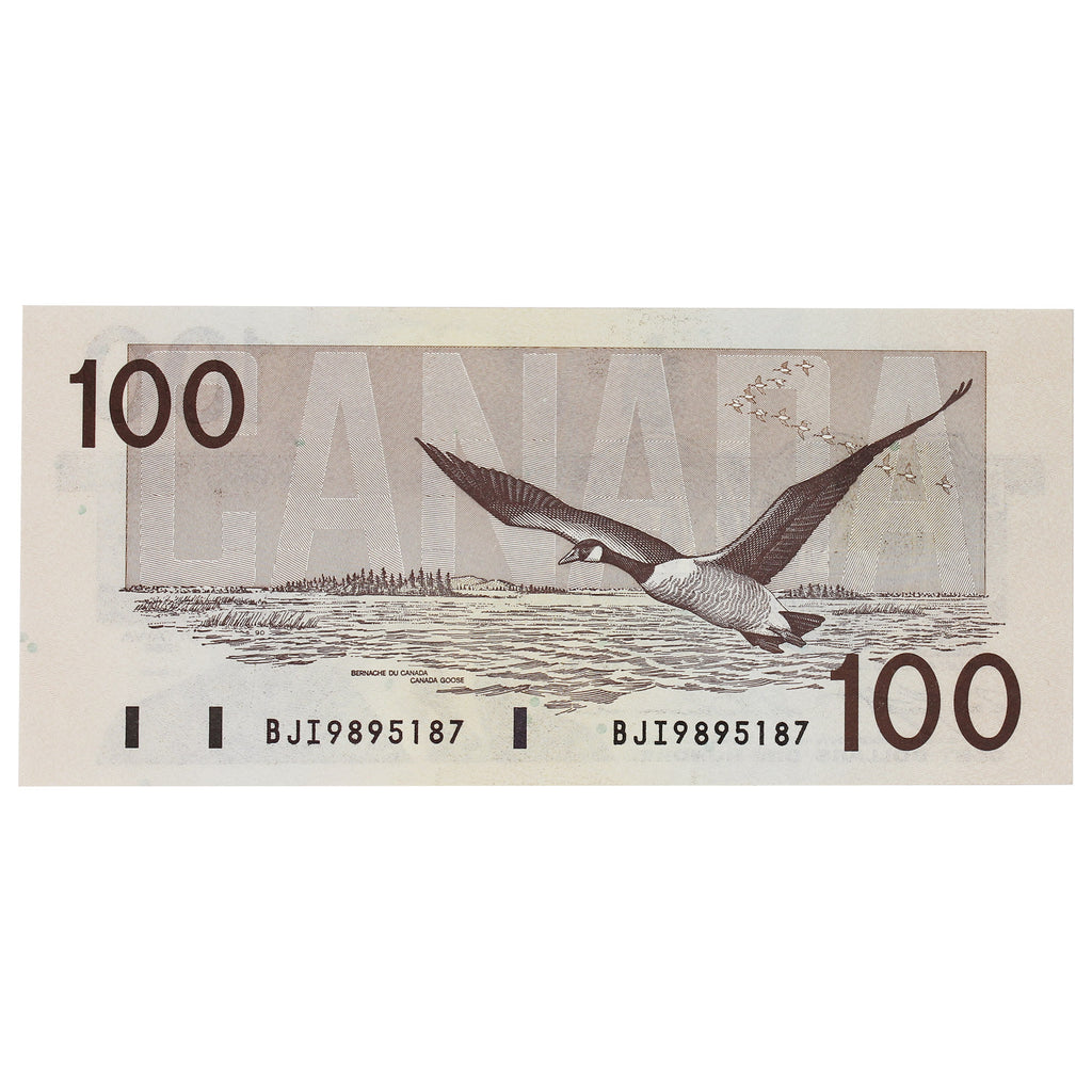 BC-60c 1988 Canada $100 Knight-Thiessen, BJI, AU-UNC