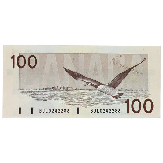 BC-60c 1988 Canada $100 Knight-Thiessen, BJL, AU-UNC
