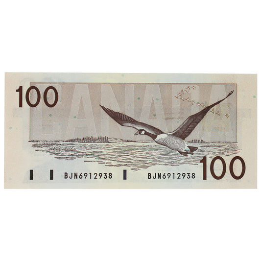 BC-60c 1988 Canada $100 Knight-Thiessen, BJN, CUNC