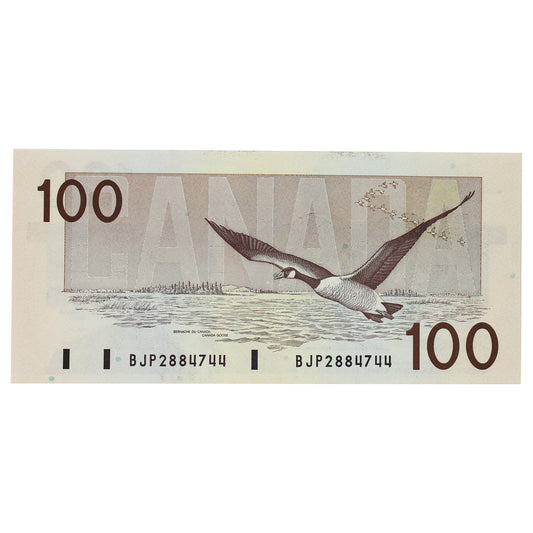 BC-60c 1988 Canada $100 Knight-Thiessen, BJP, AU-UNC