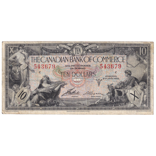75-18-06 1935 Canadian Bank of Commerce $10 Aird-Logan, VF