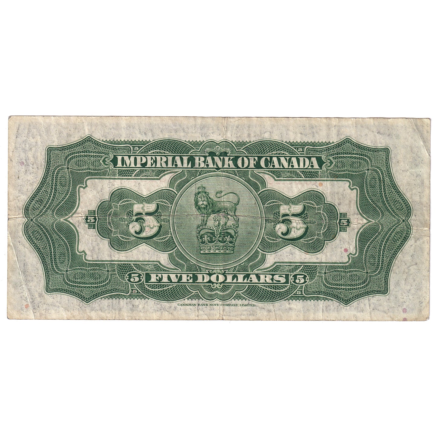 375-22-04 1934 Imperial Bank of Canada $5 Jaffray-Rolph, VF