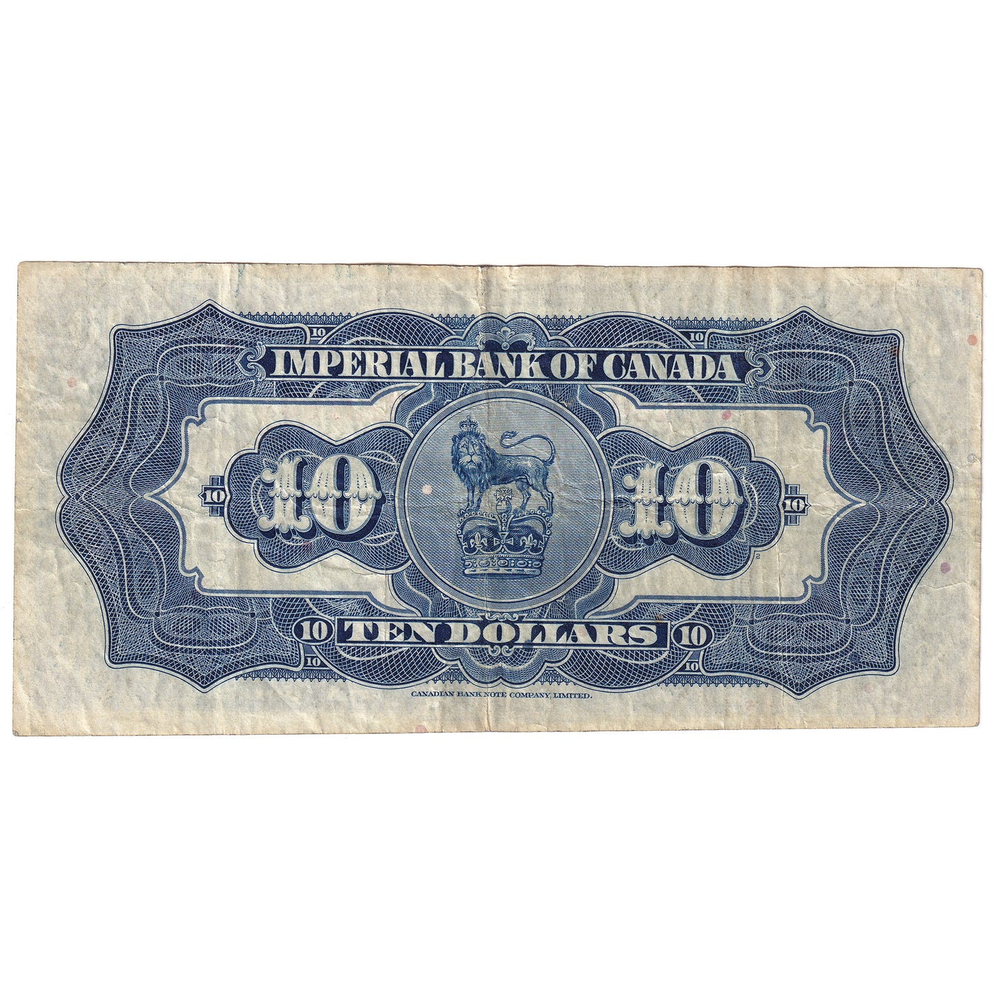 375-22-08 1934 Imperial Bank of Canada $10 Jaffray-Rolph, VF