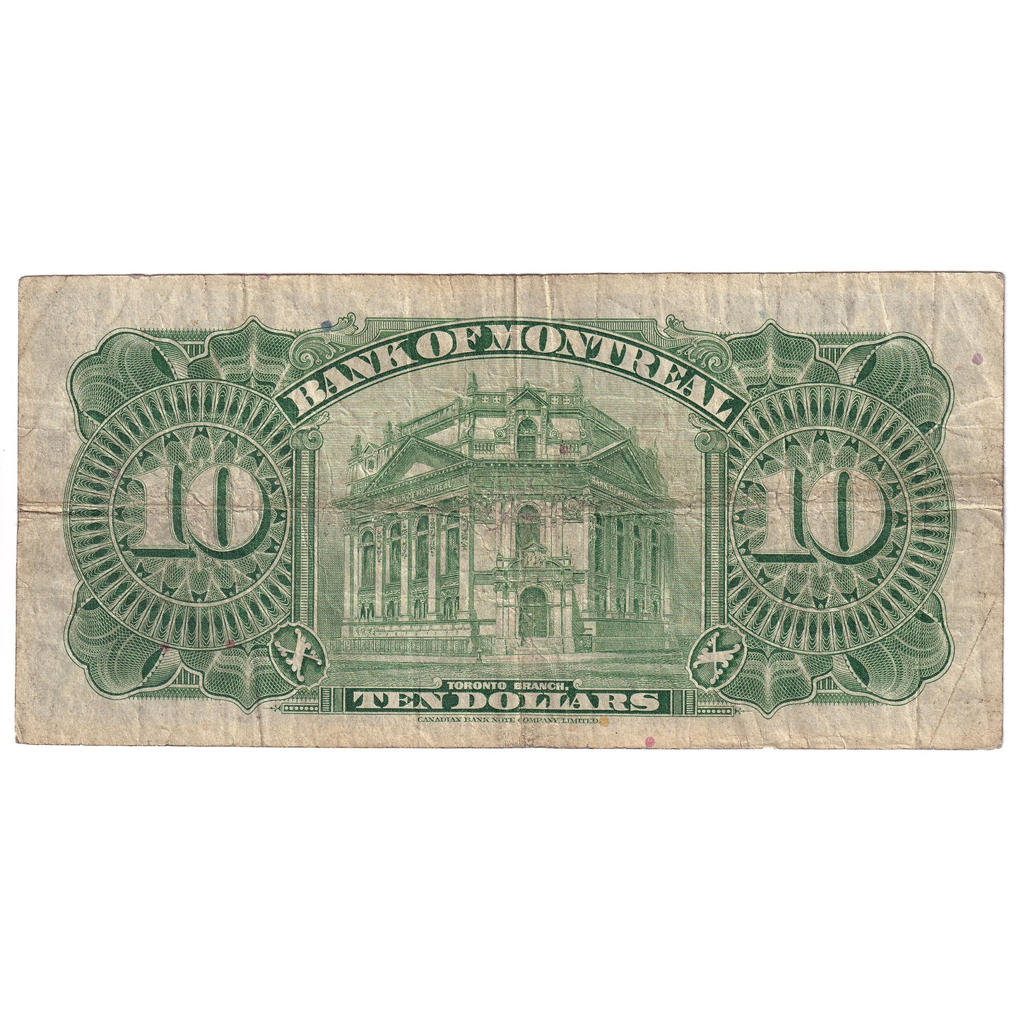505-62-04 1938 Bank of Montreal $10 Spinney-Gordon, F