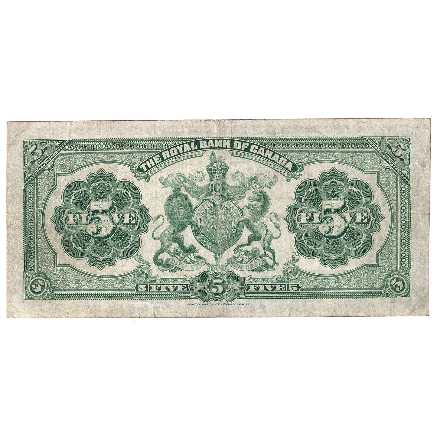 630-14-04 1927 Royal Bank of Canada $5 Wilson-Holt, Fine (F12)