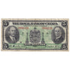 630-18-02a 1935 Royal Bank of Canada $5 Dobson-Wilson, Large Signatures, VF