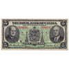 630-20-02 1943 Royal Bank of Canada $5 Dobson-Wilson, VF
