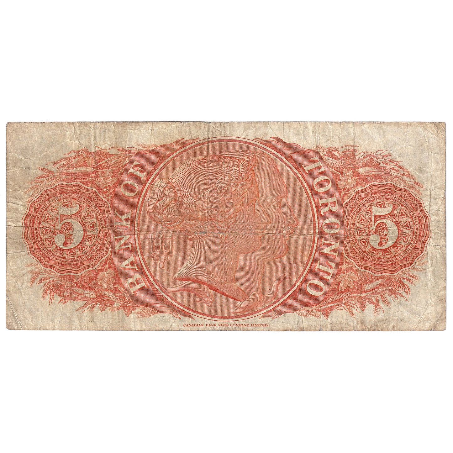 715-24-02 1935 Bank of Toronto $5 Henwood-Gooderham, VG-F (VG10)