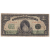 DC-23c 1917 Dominion $1 Hyndman-Saunders, Seal Over ONE, Series E, F