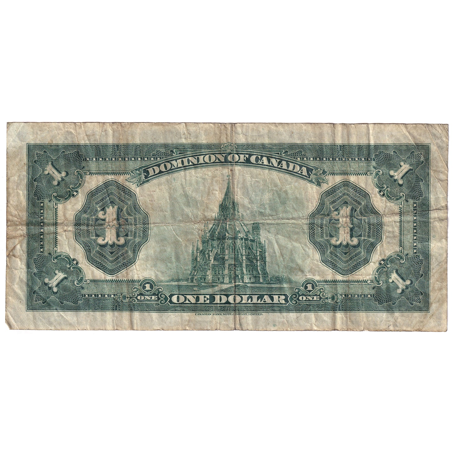 DC-25g 1923 Dominion $1 McCavour-Saunders, Red Seal, Group 2, F-VF