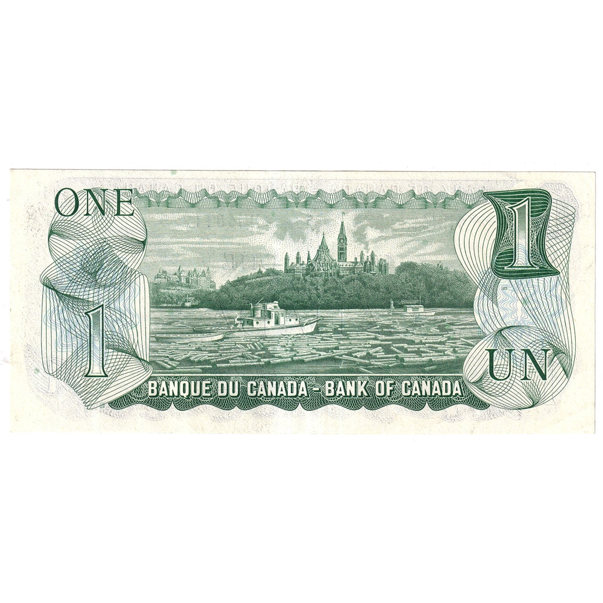 BC-46aA 1973 Canada $1 Lawson-Bouey, *MM, Almost Uncirculated (AU50)